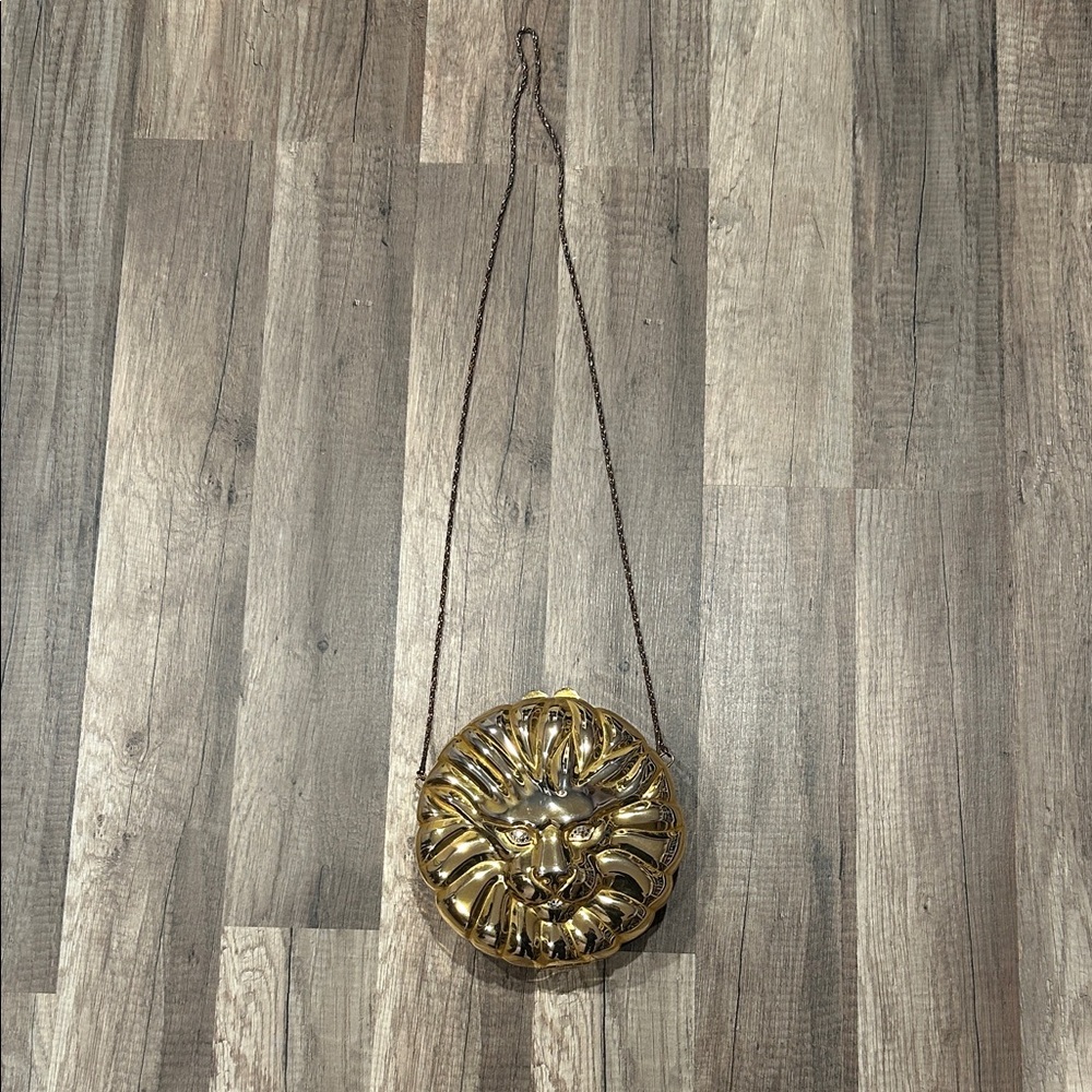 Gold Lion Head bag